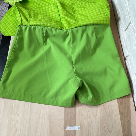 Nike Women's Nike Dry-Fit Plaid Neon Green Golf Skort Size 8 - Picture 5 of 14